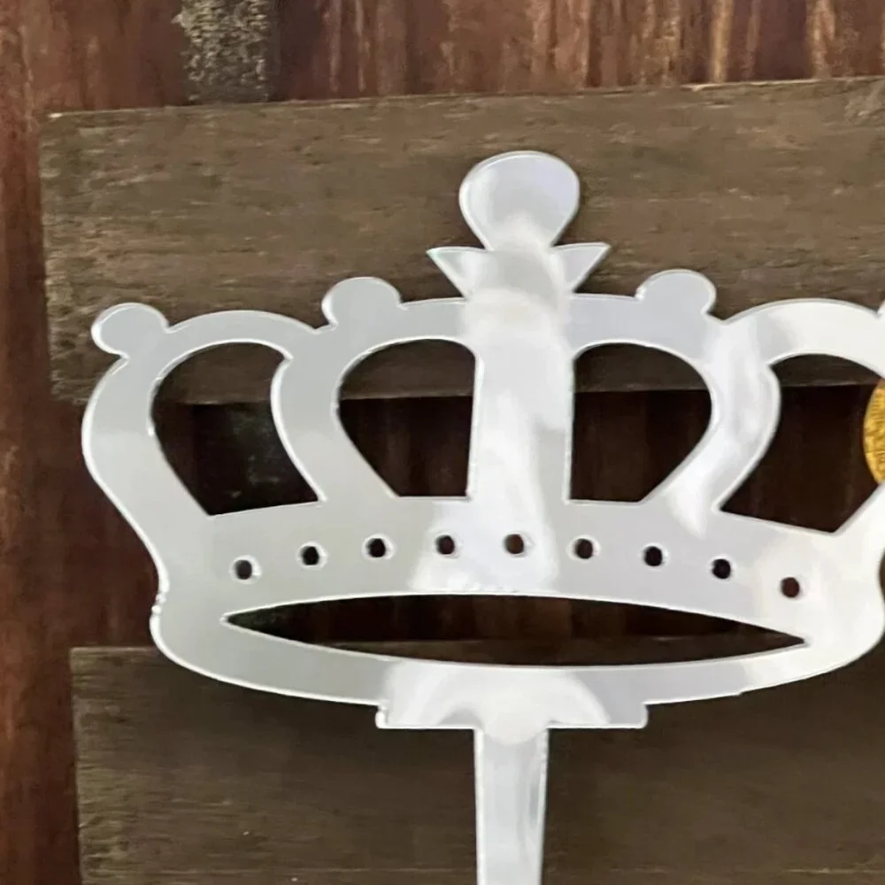 Plastic Crown Tiara Cake Topper Decorative Piece You Choose Color